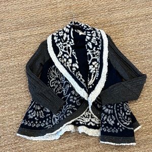 Anthropologie Women's Sleeping On Snow Open Cardigan